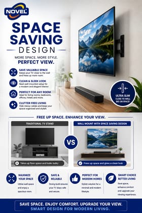 P900/H6 LED Wall Mount Stand is designed for large-screen TVs