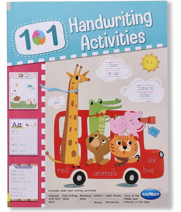 Navneet 101 Handwriting Activities Book-Handwriting practice journal for kids from 3 to 5 years practice alphabet and words