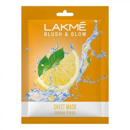 Lakme Blush & Glow Lemon Fresh Sheet Mask, 25 ml