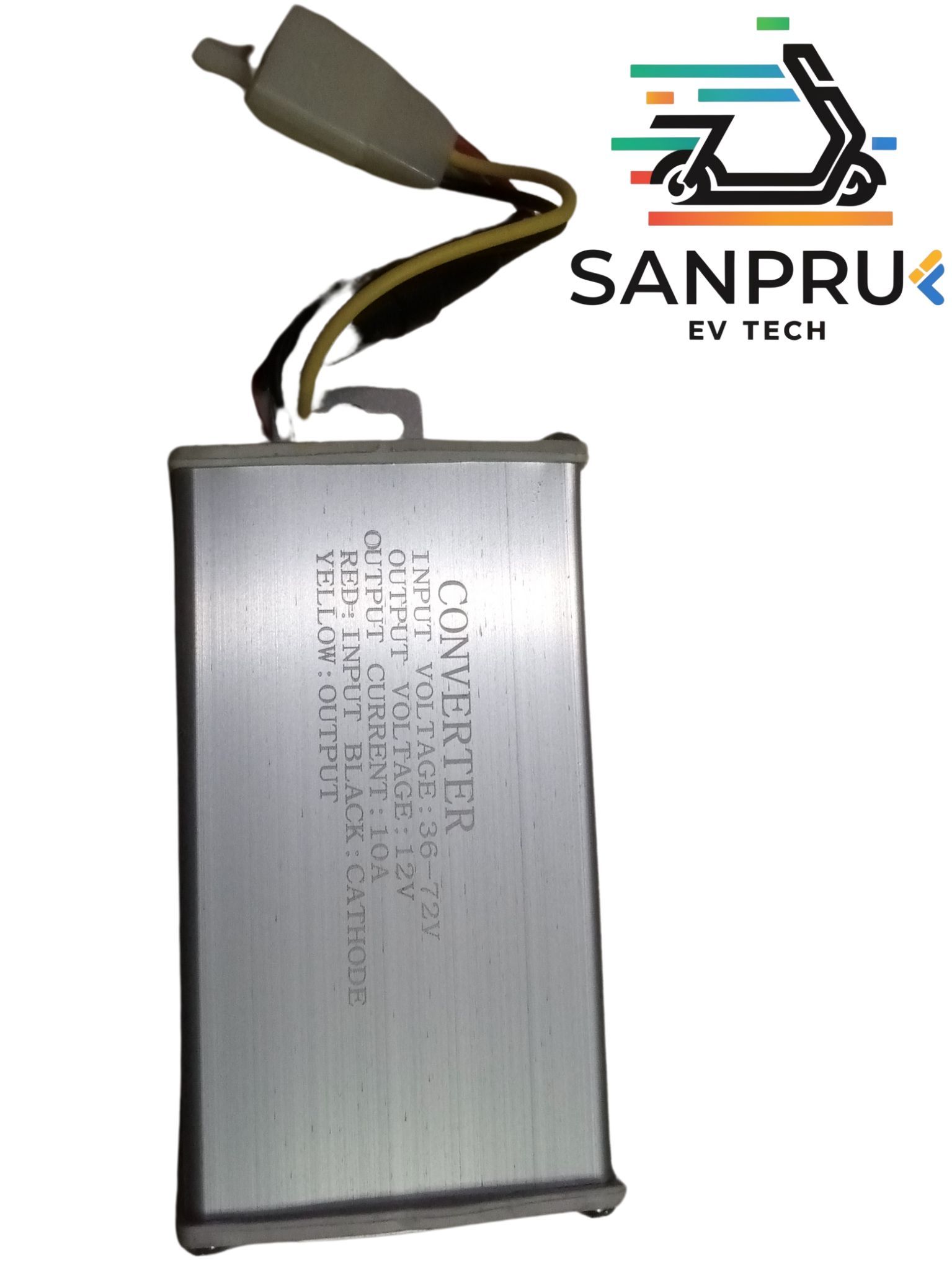 DC-DC 15Amp Converter, 48V-72V to 12V, 15A Output, with Mounting Bracket