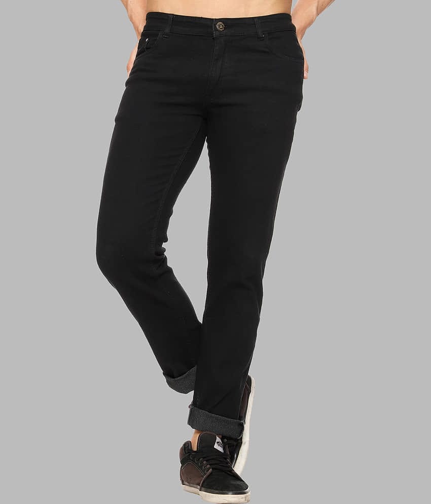 JB JUST BLACK - Black Cotton Blend Regular Fit Men's Jeans ( Pack of 1 )