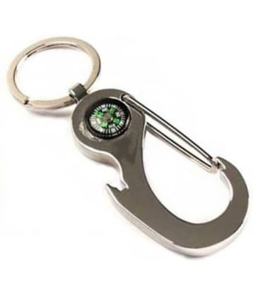 ZYZTA Small Compass Dial with Hook Locking Key Chain