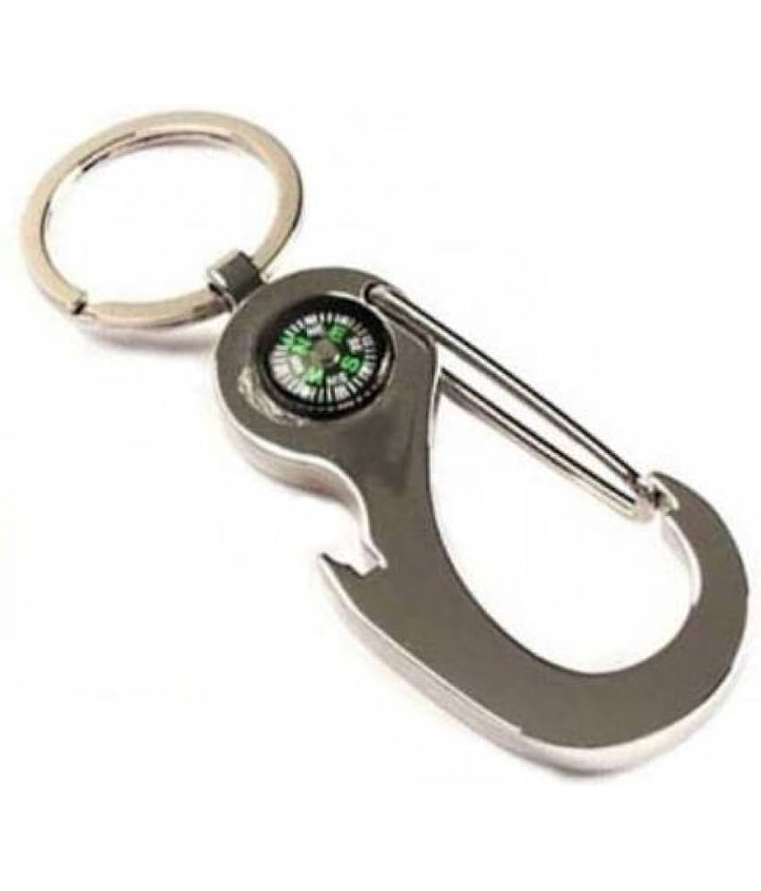 ZYZTA Small Compass Dial with Hook Locking Key Chain