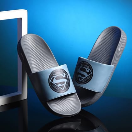 Superman 003 Sliders for Men-Dove Grey / 6