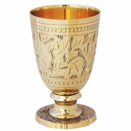 Pure Brass Glass, 260 Ml (ZMAS268 F)