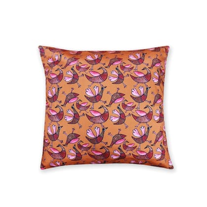 Rust Bird Cushion Cover