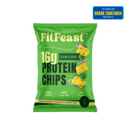Protein Chips Cream & Onion | As Seen on Shark Tank (Pack of 1)