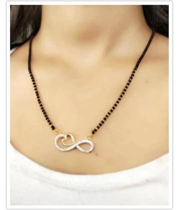 Darshini Designs american diamond  heart shape inspired mangalsutra for women
