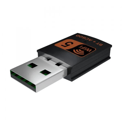 Usb Wifi Dongle 5 (Ac-600 2.4+5G+Bt4.2) | Mini Wireless Network USB Wi-Fi Adapter for PC, Desktop, Laptop