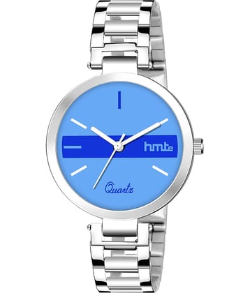 HMTe - Silver Metal Analog Womens Watch