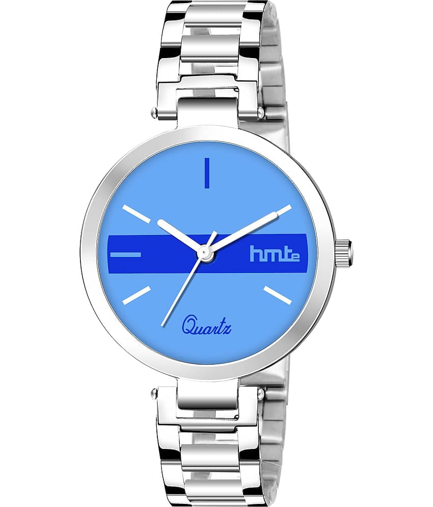 HMTe - Silver Metal Analog Womens Watch