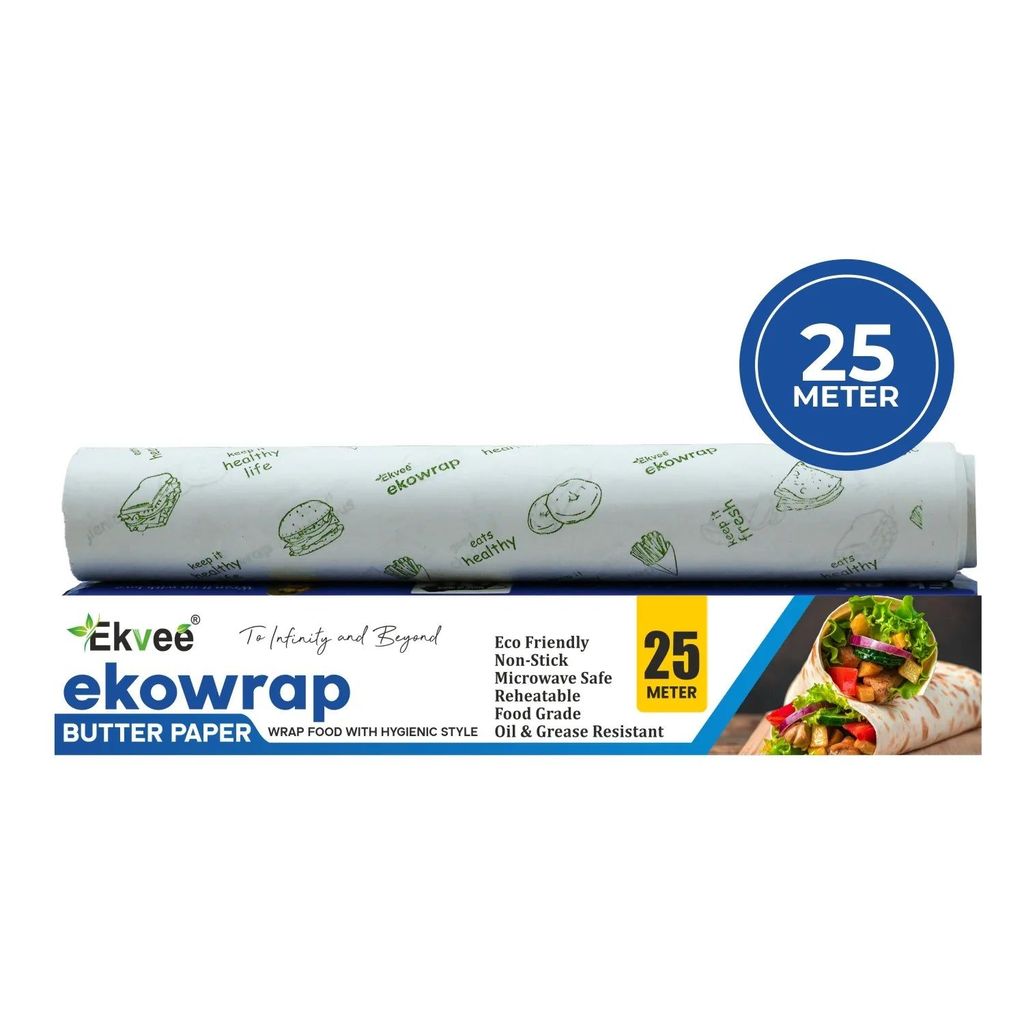 Ekowrap Butter Paper Roll 25 Meter Pack of-1