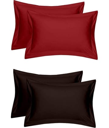 MAHALUXMI COLLECTION Pack of 4 Multi Pillow Cover