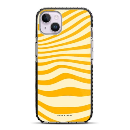 Monochrome Marble iPhone 14 Plus Stride Phone Case-Stride