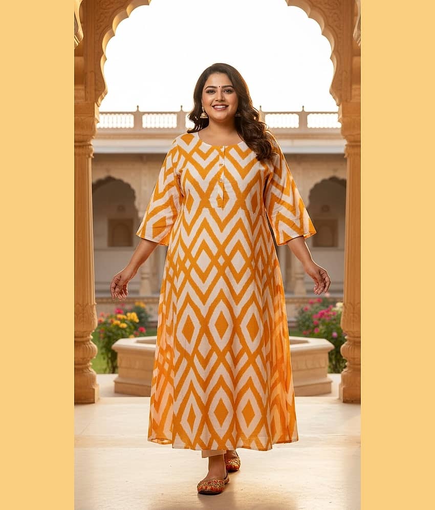 Label Flavia Women Cotton Gown ( Multi Color )