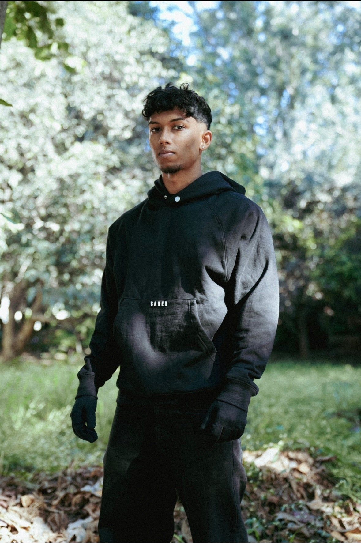The Raglan Hoodie V2 [Black]-XS