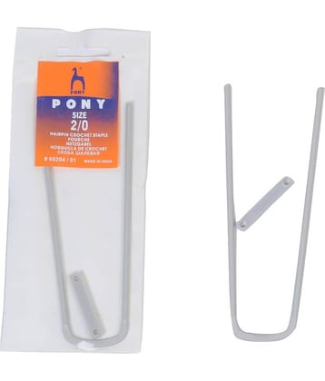 Aluminum Hairpin Crochet Staple - U Pin, Size 2/0, Crochet & Fork lace Loom