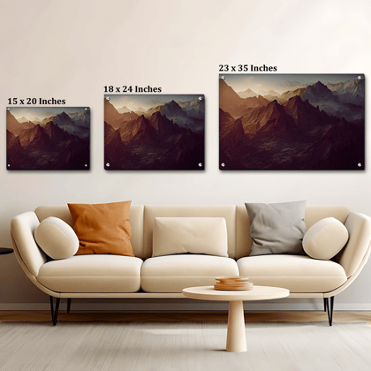 Clam Night Landscape Luxury Wall Art Painting-15 X 20 Inches / Acrylic Glass Thickness: 6mm