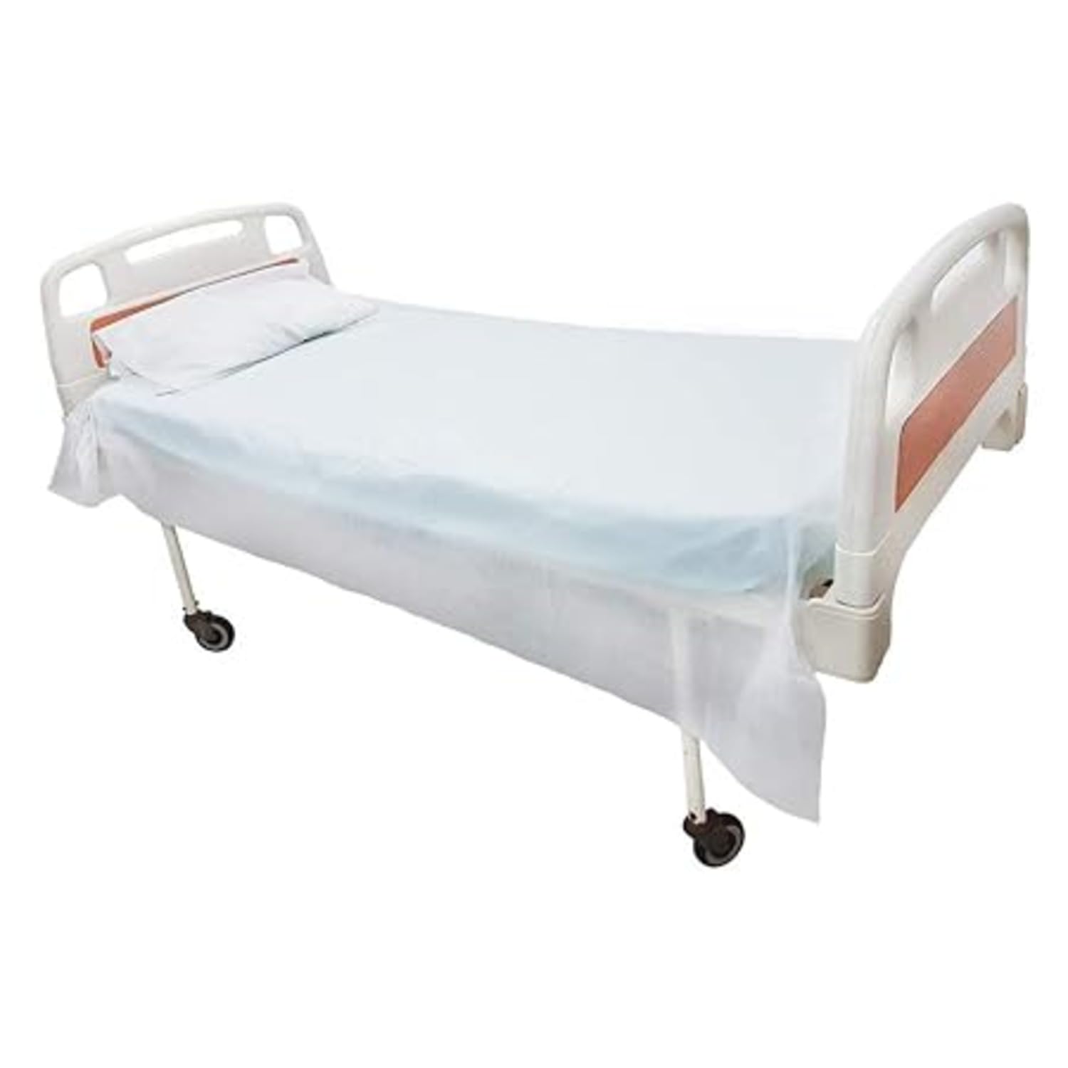 KUDIZE Disposable Non-Woven Bed Sheet for Hospital; Hotel; Spa and Beauty Parlor (White; 42 * 84 Inch/106.68 * 213.36 cm) (Pack of 10)