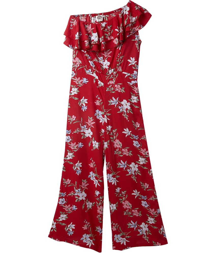 Cub Mcpaws Girls Rayon Jumpsuit ( Pack of 1 , Red )
