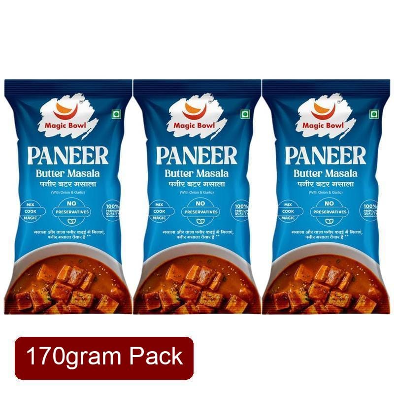 Magic Bowl Paneer Butter Masala (135g) | Standard Value Pack (3 Pouches) | Creamy Curry Base