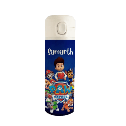Personalised Stainless Steel Water Bottle - Paw Patrol Power