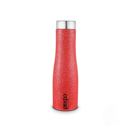 PEXPO Stainless Steel Fridge Water Bottle, 750 ml, Red, Monaco | Eco-Friendly & Leak-Proof Water Bottle