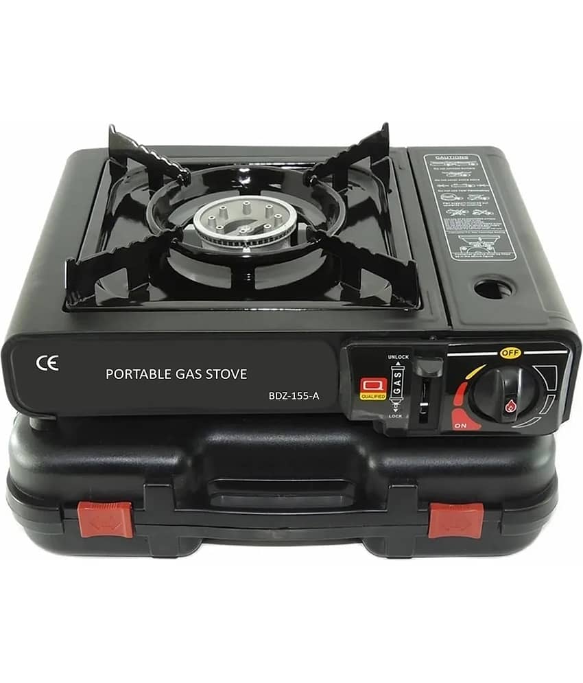 Portable Camping Stove With CarryIng Case | 2 IN Portable Camping Stove | Gas Powerd Single Burn Stove For Outdoor, Camping, Hiking, Trekking