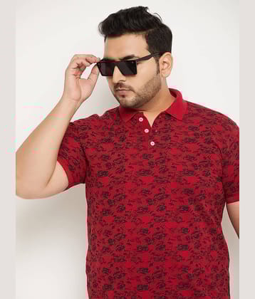 RELANE - Maroon Cotton Blend Regular Fit Men's Polo T Shirt ( Pack of 1 )