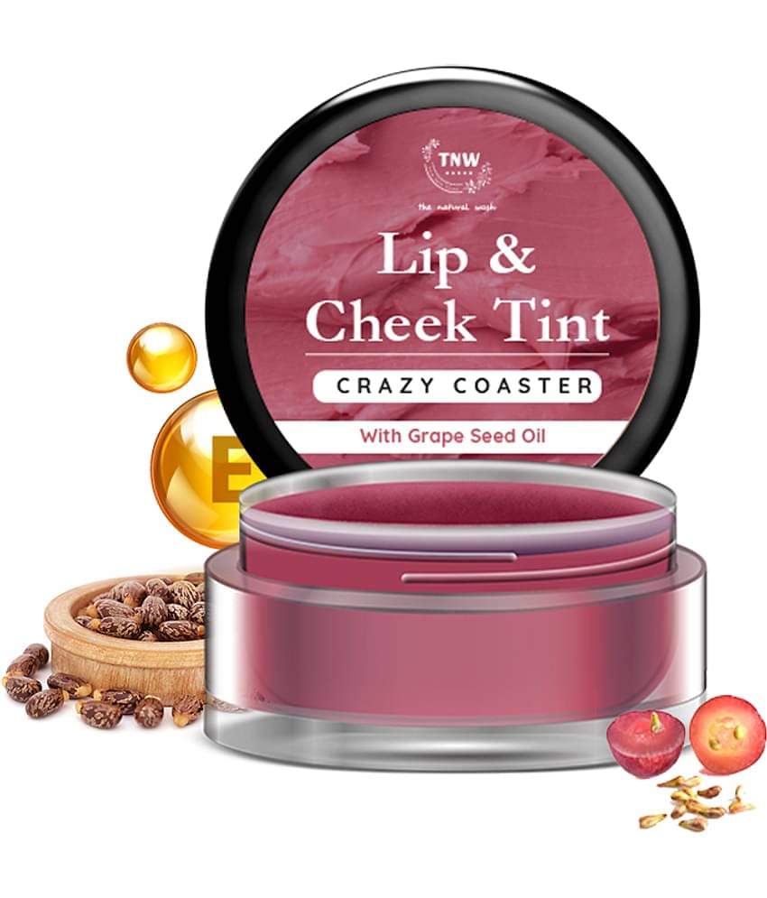 TNW - The Natural Wash Crazy Coaster Lip & Cheek Tint Withgrapeseed Oil For Natural Makeup, 5G