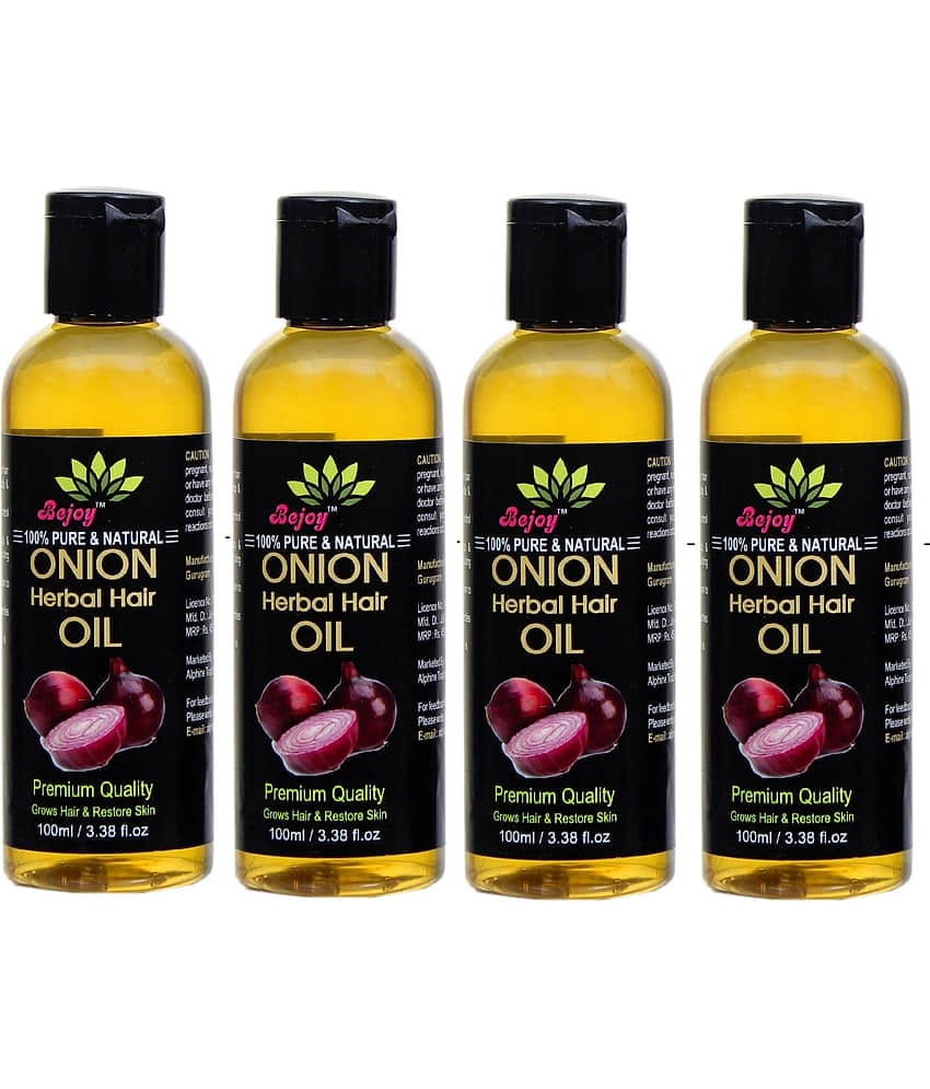 BEJOY Onion Regrowth Oil For Hair Therapy 400 mL Pack of 4