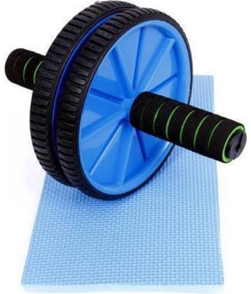 Abs Crossfit Roller Set with Knee Mat for Gym Workout & Fitness Exercise (Pack of 1)