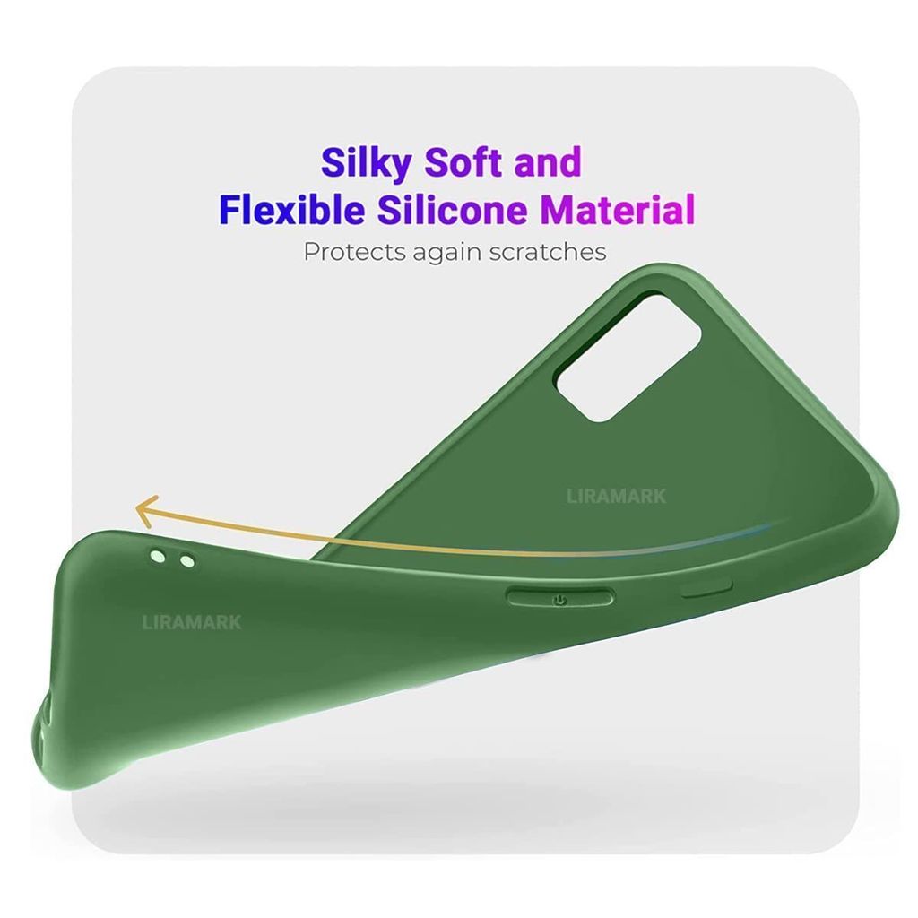 LIRAMARK Liquid Silicone Soft Back Cover Case for OnePlus Nord 2 5G