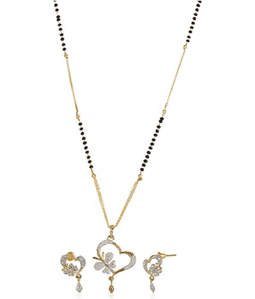 Sunhari Jewels - Golden Mangalsutra Set ( Pack of 1 )