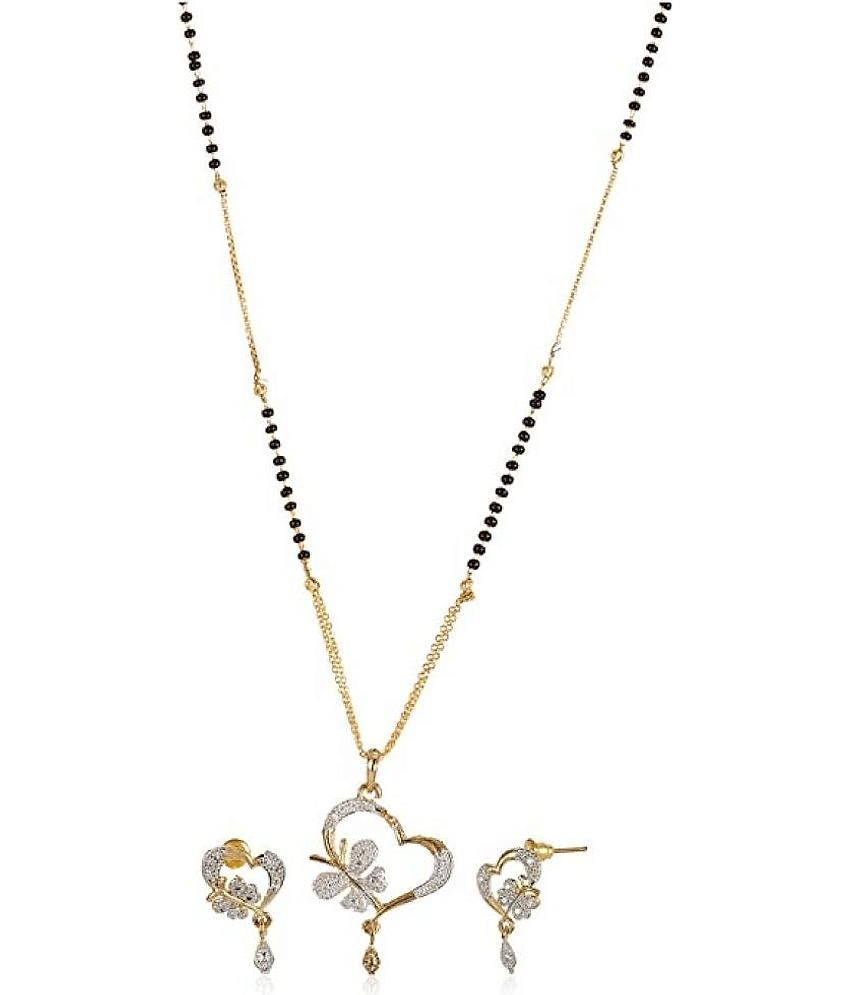 Sunhari Jewels - Golden Mangalsutra Set ( Pack of 1 )