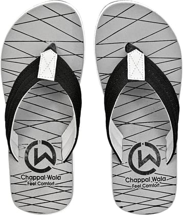 Chappal Wala Grey Men's Thong Flip Flop