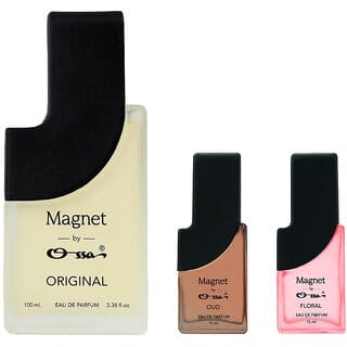 Ossa Magnet Original 100ml, Oud 15ml, Floral 15ml Eau De Parfum Long Lasting Perfume Combo for Men And Women (Pack Of 3)