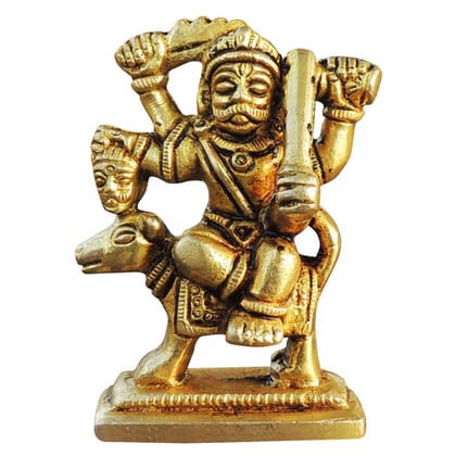 Brass Bhairav Baba Murti – Traditional Brass Spiritual Decor Idol, Height : 2.7 Inch (BSMAS968 X)