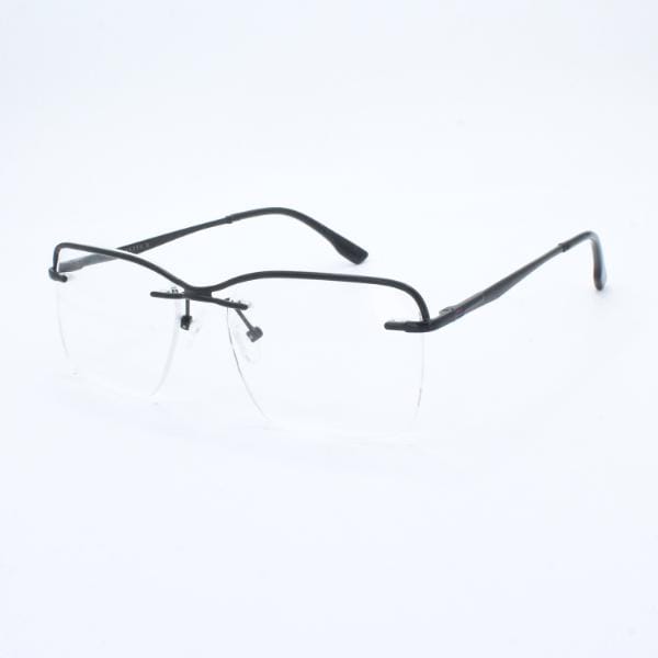 Lensoz Elite X Luxe Rimless Geometric 3 - Narrow - Black