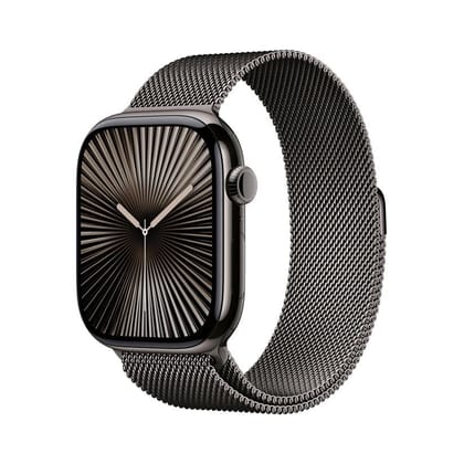 Apple Watch Series 10 GPS Cellular 46mm Slate Titanium Milanese Loop M/L