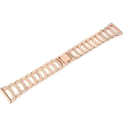 Valente Elegant 22mm Gold-Tone Ladies' Smartwatch Strap-Design 4
