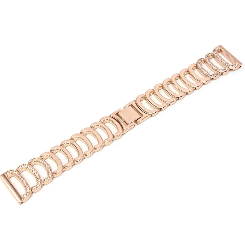 Valente Elegant 22mm Gold-Tone Ladies' Smartwatch Strap-Design 4