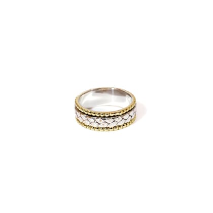 Beaded Braid Fluid | 925 Silver Ring for Women & Men-10