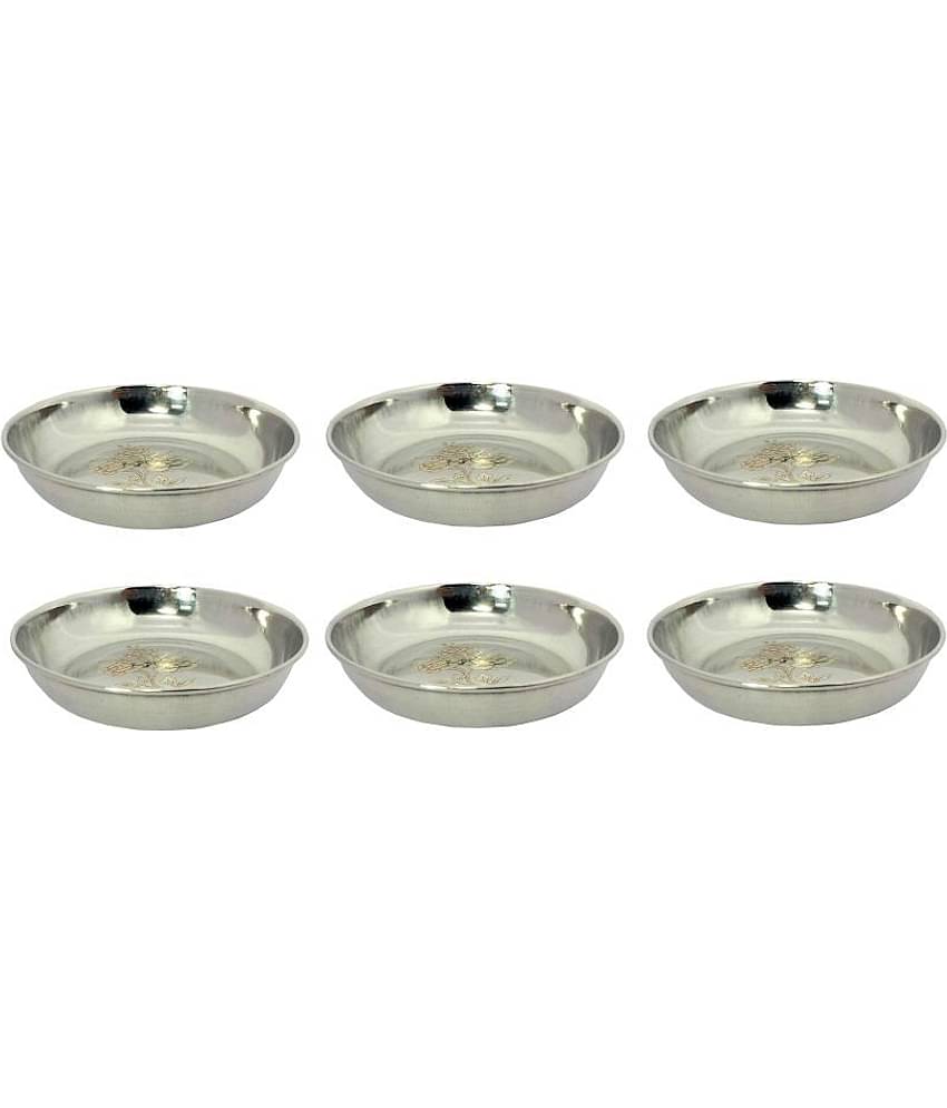 A & H ENTERPRISES 6 Pcs Stainless Steel Dessert Bowl 100 mL