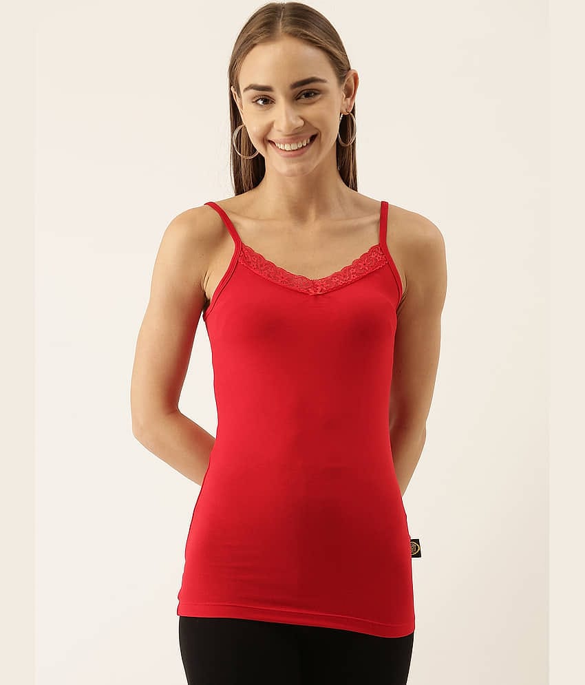 Zebu Semi rayon Camisoles - Red