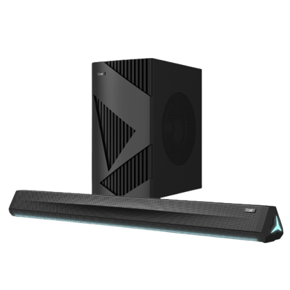 boAt Aavante Bar Theme | 2.1 Channel Soundbar with Wireless Subwoofer, 160W RMS boAt Signature Sound, Bass & Treble Control boAt Aavante Bar Theme | 2.1 Channel Soundbar with Wireless Subwoofer, 160W RMS boAt Signature Sound, Bass & Treble Control - Prem