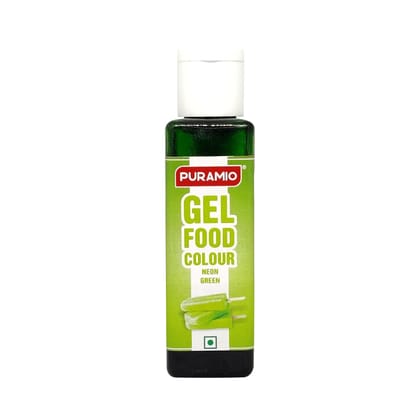 Puramio Gel Food Colour- Neon Green, 30 gm
