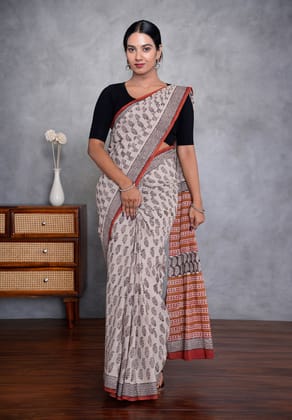 Jaipur Hand Block Print Saree