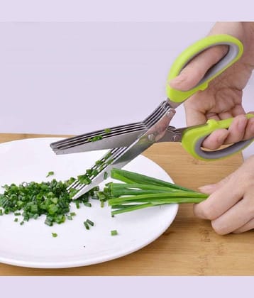 MANDEV Stainless Steel Vegetable Scissors ( Pack of 1 )