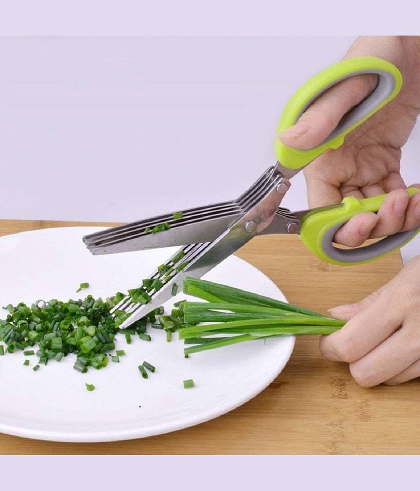 MANDEV Stainless Steel Vegetable Scissors ( Pack of 1 )